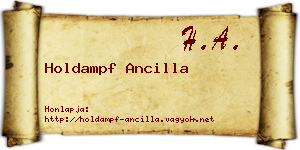 Holdampf Ancilla névjegykártya